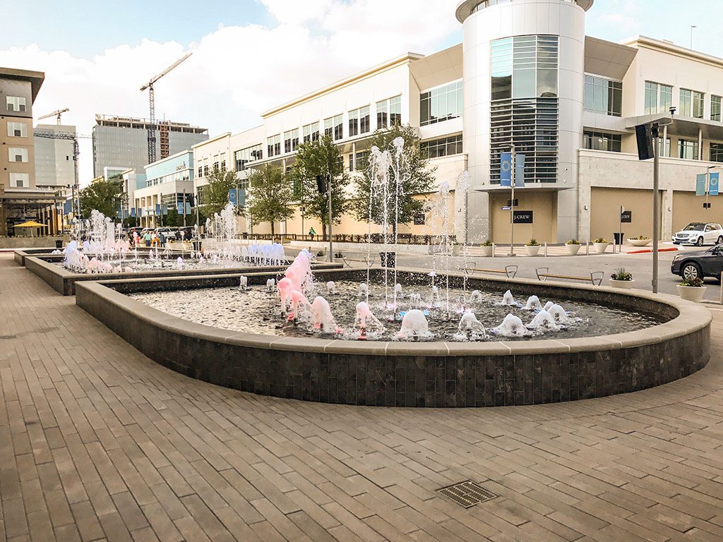 concrete fountains Texas