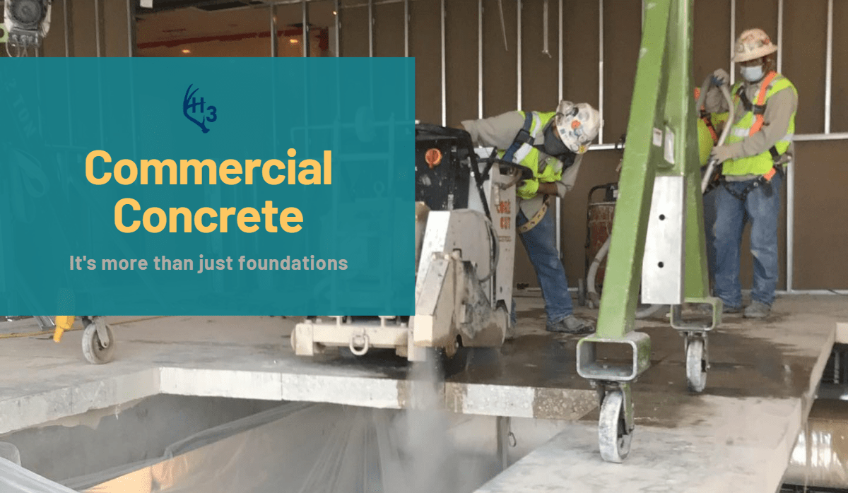 H3 Construction commercial concrete: more than foundations
