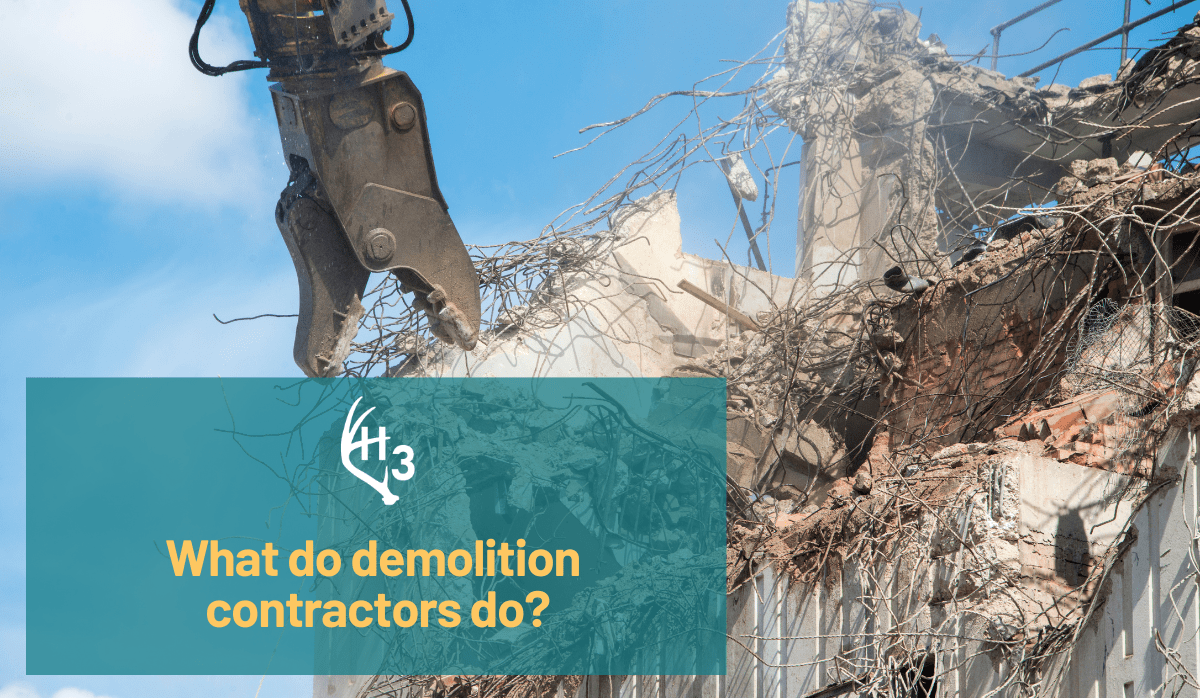 Demolition contractors blog image.