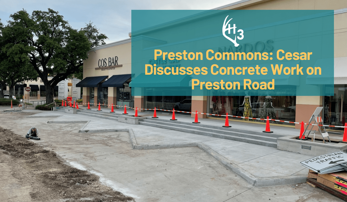 Preston Commons: Cesar Discusses Concrete Work on Preston Road